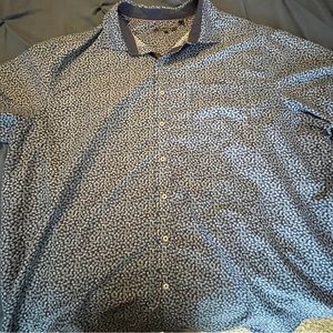 Men’s Big and Tall Short Sleeve Button Down Shirt